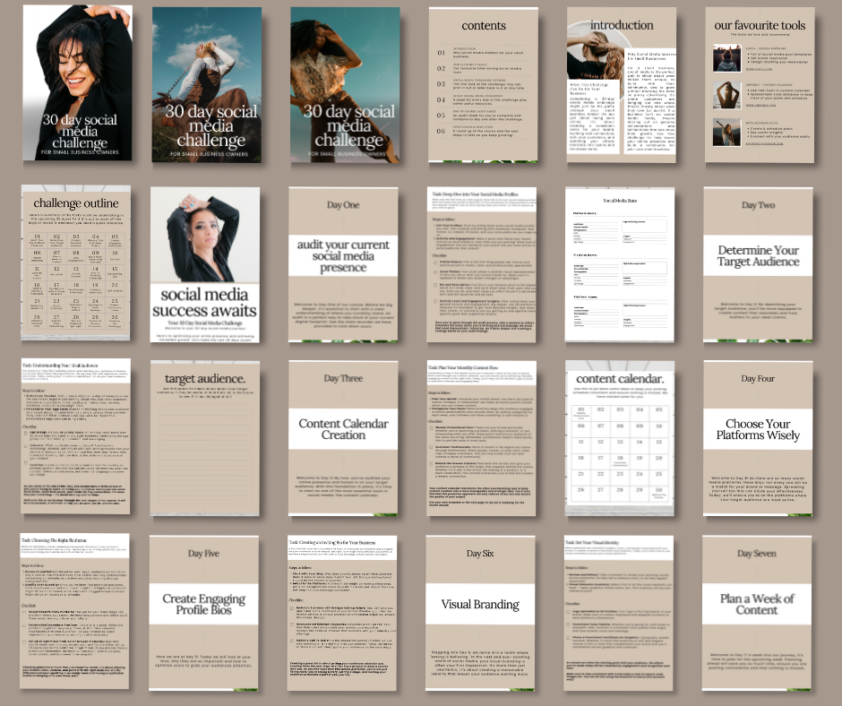 30 Day Social Media Challenge Guide & Workbook