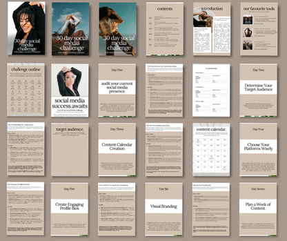 30 Day Social Media Challenge Guide & Workbook