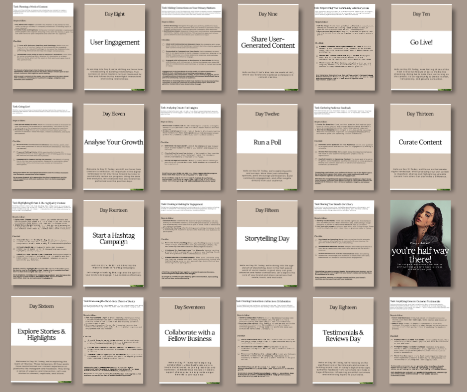 30 Day Social Media Challenge Guide & Workbook