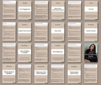 30 Day Social Media Challenge Guide & Workbook